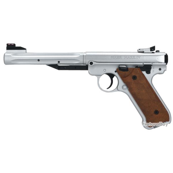 Pistolet � air comprim� Ruger Mark IV stainless cal. 4.5mm