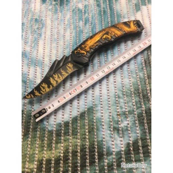 Couteau de poche mod�le ��dragon��