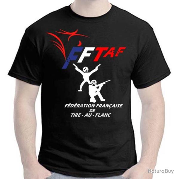 T-SHIRT HUMOUR d�tournement FFTIR - FFTAF  F�D�RATION FRAN�AISE DE TIRE-AU-FLANC  Blague Dr�le Tir