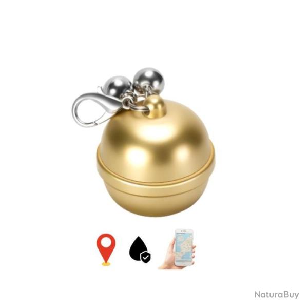 Mini tracker GPS pendentif cloche waterproof pour animal de compagnie