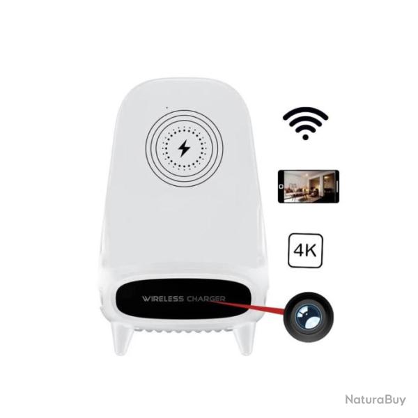 Station de Recharge sans fil cam�ra Ultra HD 4K WIFI