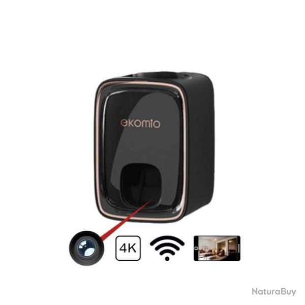 Distributeur de dentifrice Cam�ra 4k Wifi avec acc�s aux images en direct depuis son t�l�phone