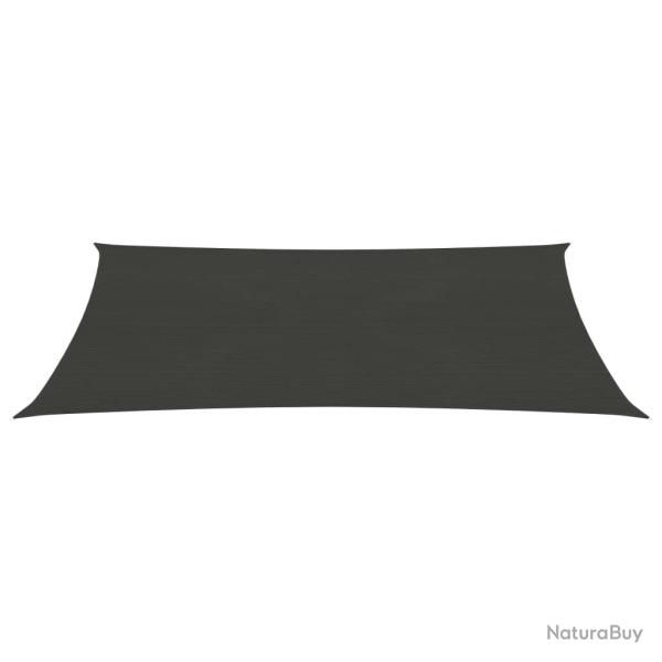 Voile toile d'ombrage parasol 160 g/m� 2 x 5 m pehd anthracite 02_0008913