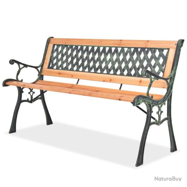 Banc de jardin meuble de patio d'extrieur terrasse 122 cm bois 02_0011214