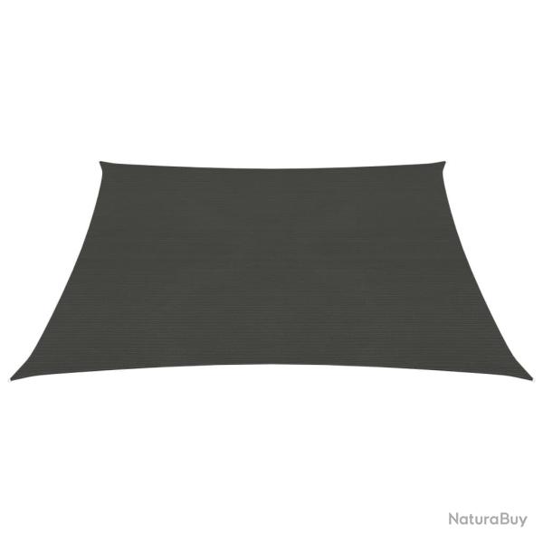 Voile toile d'ombrage parasol 160 g/m 3 x 3 m pehd anthracite 02_0008919