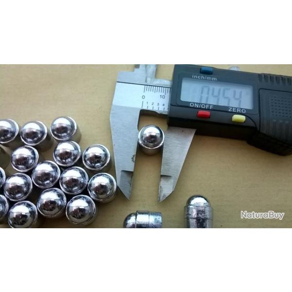 200 Nouvelles Ogives "RN" Calibre 44 .454 rvolver poudre noire idal 1858 , 1860 , 1862