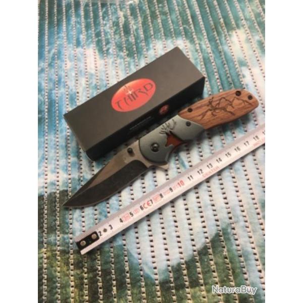 Couteau de poche bois/cerf