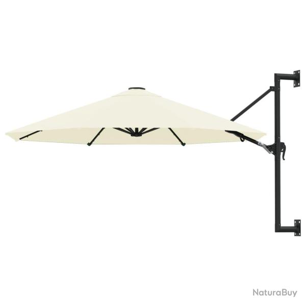 Parasol mural avec m�t m�tallique 300 cm sable 02_0008687