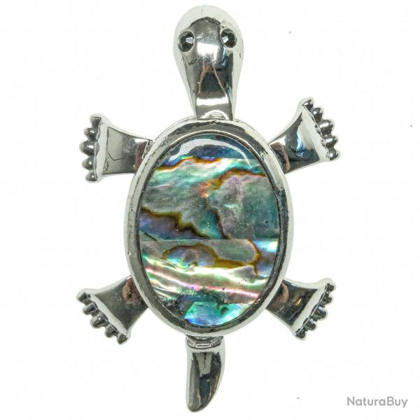 Broche tortue avec nacre abalone