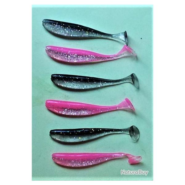 6 Leurres souples LSS-NR - 7 cm