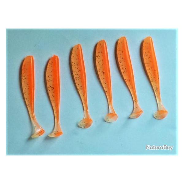 Leurres souples LSS-O - long. 7 cm -- lot de  6 pi�ces -