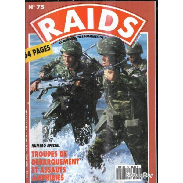 raids 75 num�ron sp�cial troupes de d�barquement et assauts amphibies,