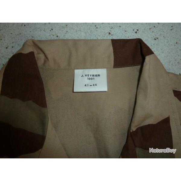 chemisettes  arm�e de terre camoufl�es vert et sable