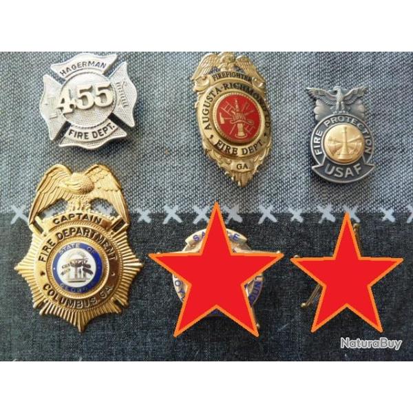 badge pompier securite americain #3