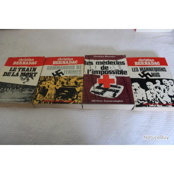 Lot 4 livres Christian Bernadac