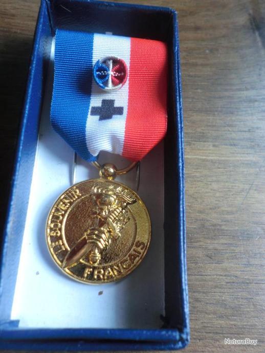 Medaille le souvenir francais / vermeil drago paris - Médailles