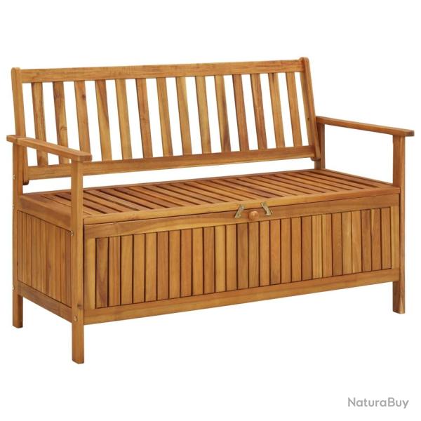 Banc de jardin meuble de patio d'ext�rieur terrasse de rangement de jardin 120 x 63 x 84 cm bois d'