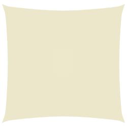 Voile toile d'ombrage parasol tissu oxford carr&eacute; 2,5 x 2,5 m cr&egrave;me 02_0009460