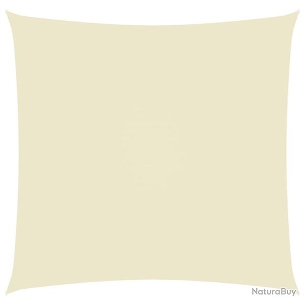 Voile toile d'ombrage parasol tissu oxford carr� 2,5 x 2,5 m cr�me 02_0009460