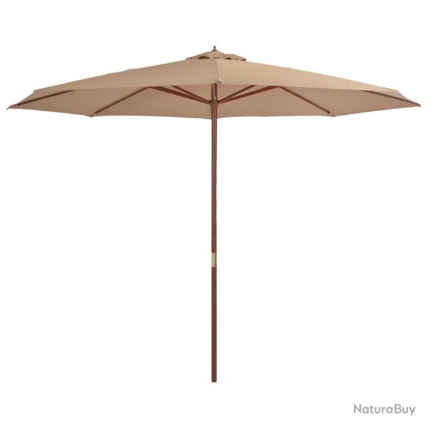 Parasol avec m�t en bois 350 cm taupe 02_0008129