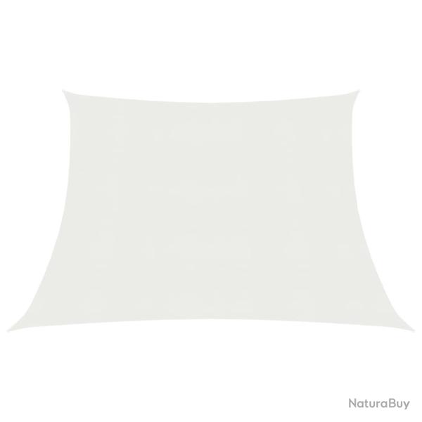 Voile toile d'ombrage parasol 160 g/m� blanc 3/4 x 3 m PEHD 02_0009013