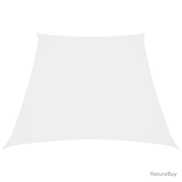 Voile toile d'ombrage parasol tissu oxford trap�ze 2/4 x 3 m blanc 02_0009748