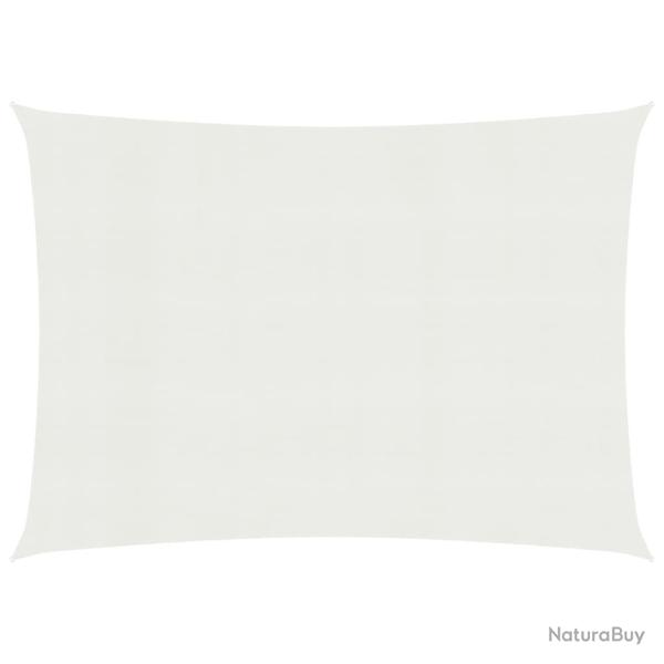 Voile toile d'ombrage parasol 160 g/m� blanc 3,5 x 4,5 m PEHD 02_0009010