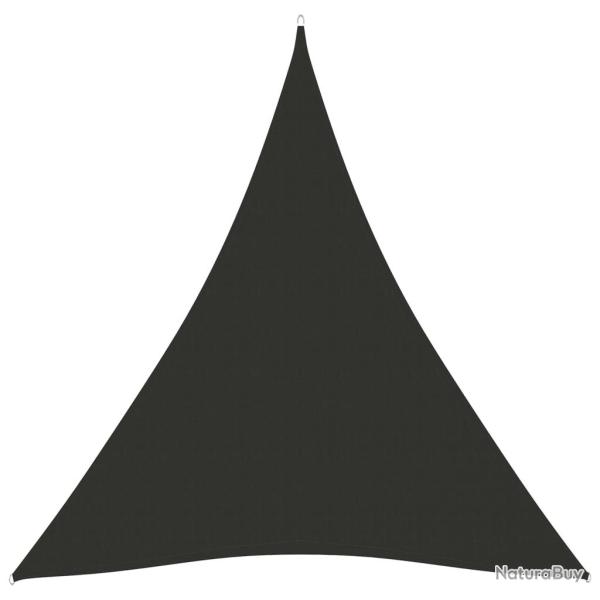 Voile toile d'ombrage parasol tissu oxford triangulaire 5 x 7 x 7 m anthracite 02_0009934