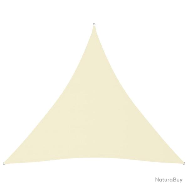 Voile toile d'ombrage parasol parasol tissu oxford triangulaire 3 x 3 x 3 m crme 02_0009822