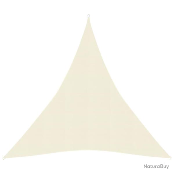 Voile toile d'ombrage parasol 160 g/m� 5 x 6 x 6 m PEHD cr�me 02_0009103