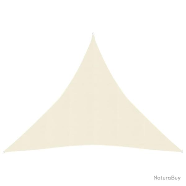 Voile toile d'ombrage parasol 160 g/m� 4,5 x 4,5 x 4,5 m PEHD cr�me 02_0009090