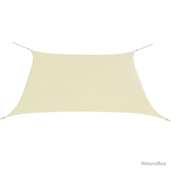 Voile toile d'ombrage parasol tissu oxford carr� 2 x 2 m cr�me 02_0009456