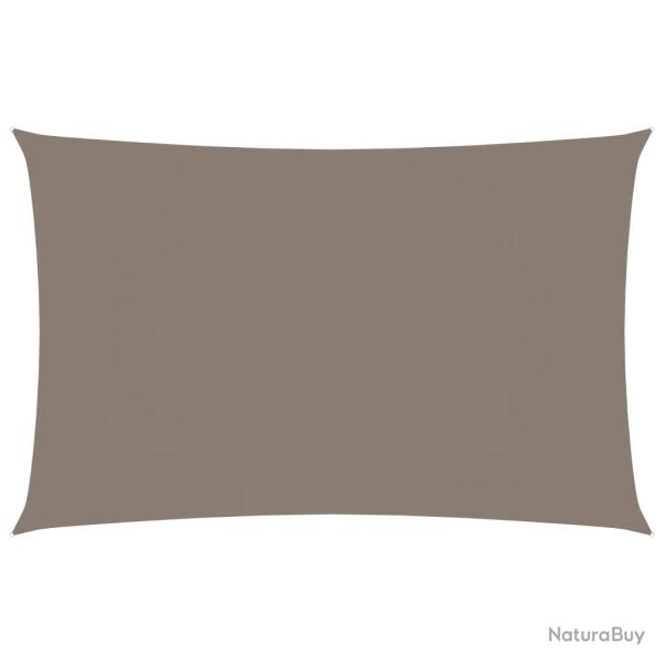 Voile d'ombrage parasol tissu oxford rectangulaire 4 x 7 m taupe 02_0009712