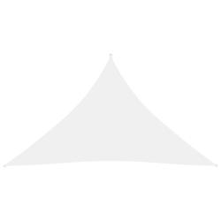 Voile d'ombrage parasol tissu oxford triangulaire 2,5 x 2,5 x 3,5 m blanc 02_0009797