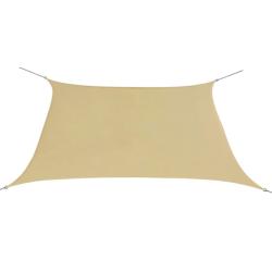 Voile d'ombrage parasol tissu oxford carr&eacute; 2 x 2 m beige 02_0009455
