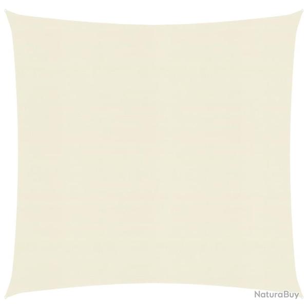 Voile toile d'ombrage parasol 160 g/m� 5 x 5 m PEHD cr�me 02_0009100