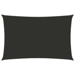 Voile d'ombrage parasol tissu oxford rectangulaire 2 x 5 m anthracite 02_0009629