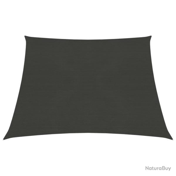 Voile toile d'ombrage parasol 160 g/m 3/4 x 2 m PEHD anthracite 02_0008917