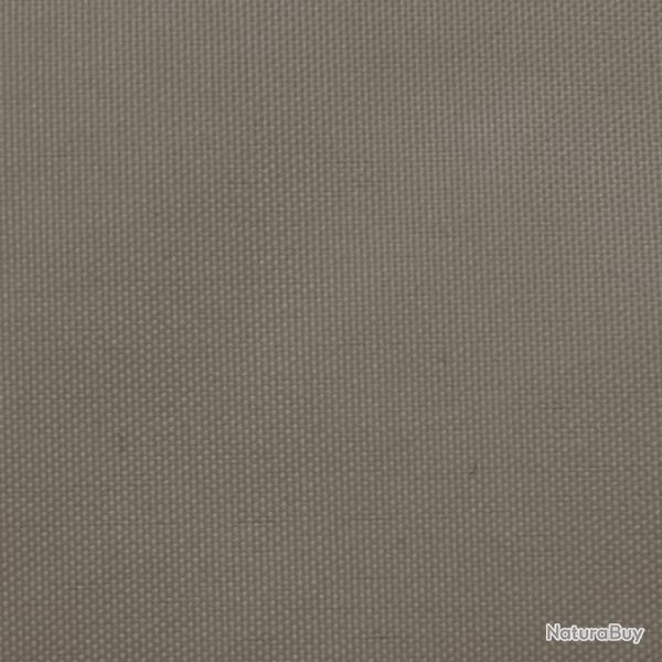 Voile d'ombrage parasol tissu oxford triangulaire 5 x 7 x 7 m taupe 02_0009941