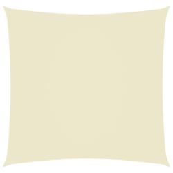 Voile toile d'ombrage parasol tissu oxford carr&eacute; 7 x 7 m cr&egrave;me 02_0009539