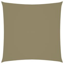 Voile d'ombrage parasol tissu oxford carr&eacute; 2,5 x 2,5 m beige 02_0009458
