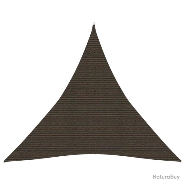 Voile toile d'ombrage parasol 160 g/m 4 x 4 x 4 m PEHD marron 02_0009165