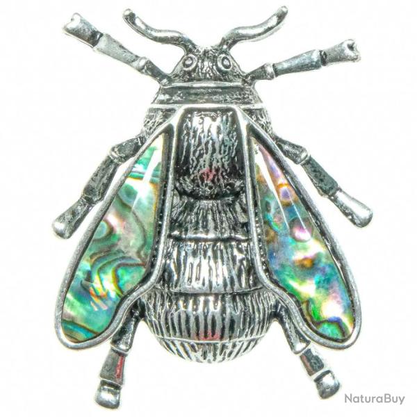 Broche bourdon avec nacre abalone