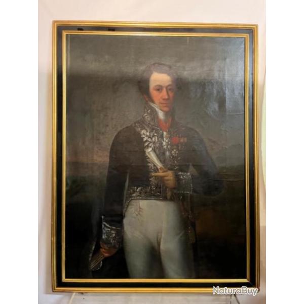 Louis XIX ROI  de France huile sur toile vers 1830