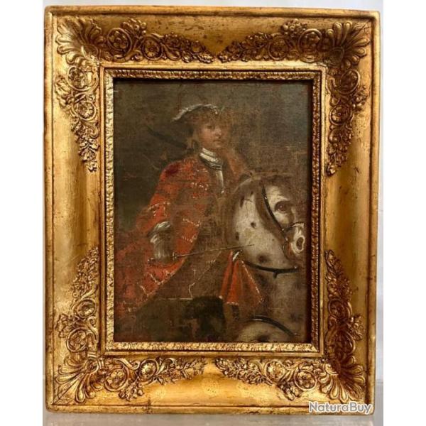 Louis XV � cheval huile sur toile