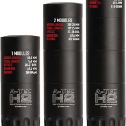 Mod&eacute;rateur h2-2 cal. 6,5 / 260 A-TEC ATEC 18x100