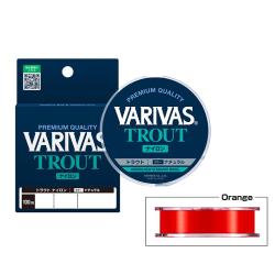 Nylon Varivas Trout Orange 100m 100m 3 lb 0,148mm
