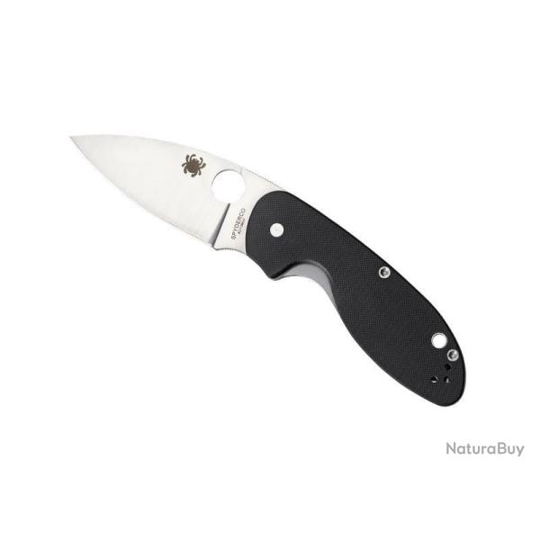 BEL573 COUTEAU SPYDERCO "EFFICIENT" LAME ACIER MANCHE 10.5CM NOIR NEUF
