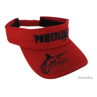 Visière Powerline Jig Power rouge - Chapeaux, casquettes, bobs, bonnets ...