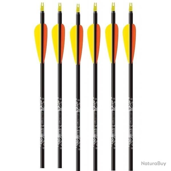 Lot de 6 Fl�ches Easton XX75 Gamegetter avec vanes plastiques - Par 6